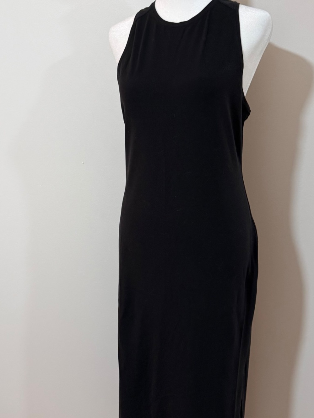 So comfy! Black Lululemon Dress with Racer back and side slits! - Picture 3 of 4